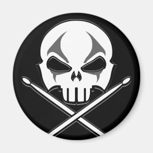 Heavy Metal Magnet Rock & Roll Drummer Magnets