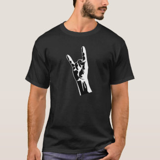 Heavy metal metal symbol hand making horns T-Shirt