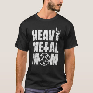 Heavy Metal Mom Pentagram Metal Music Mother T-Shirt