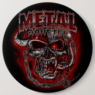Heavy Metal Monster 6 Cm Round Badge