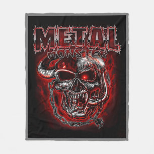 Heavy Metal Monster Fleece Blanket