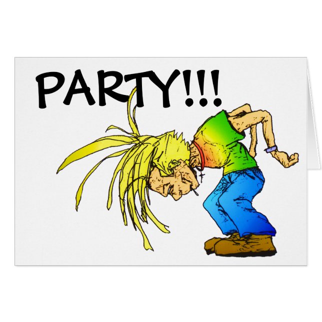 Heavy Metal Mosh Pit Head Banger Party Animal (Front Horizontal)