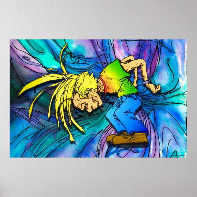 Heavy Metal Mosh Pit Head Banger Party Animal Poster (Front)