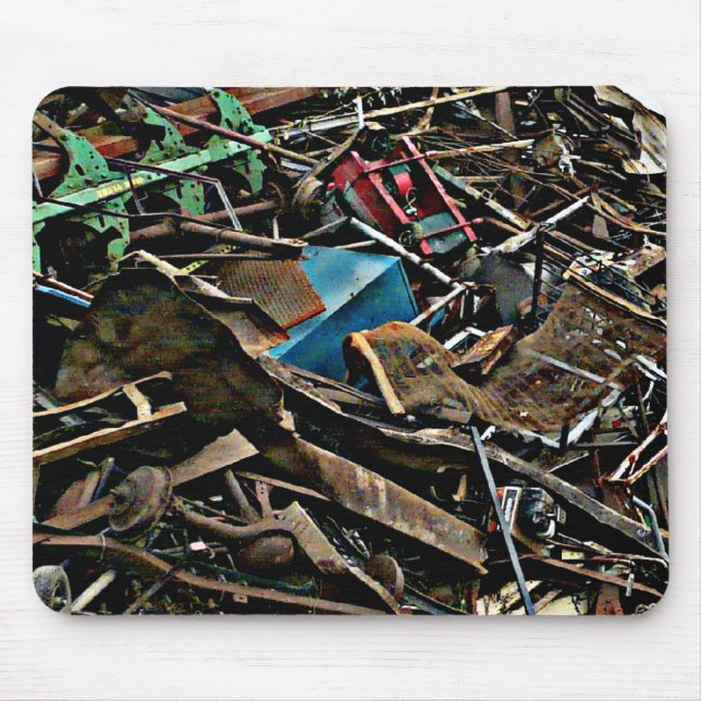 Heavy Metal Mountain Urban Grunge Mouse Mat (Front)