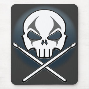 Heavy Metal Mousepad Rock & Roll Drummer Mouse Pad