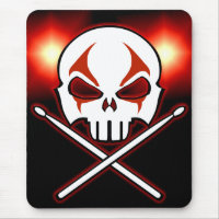 Heavy Metal Mousepad Rock & Roll Drummer Mouse Pad