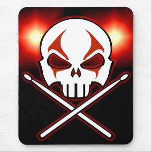 Heavy Metal Mousepad Rock & Roll Drummer Mouse Pad