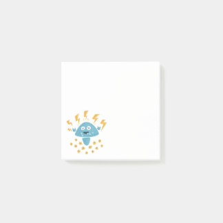 Heavy Metal Music Funny Cartoon Mushroom Post-it Notes