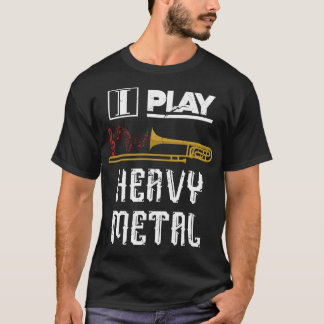 Heavy Metal Music Trombone  T-Shirt