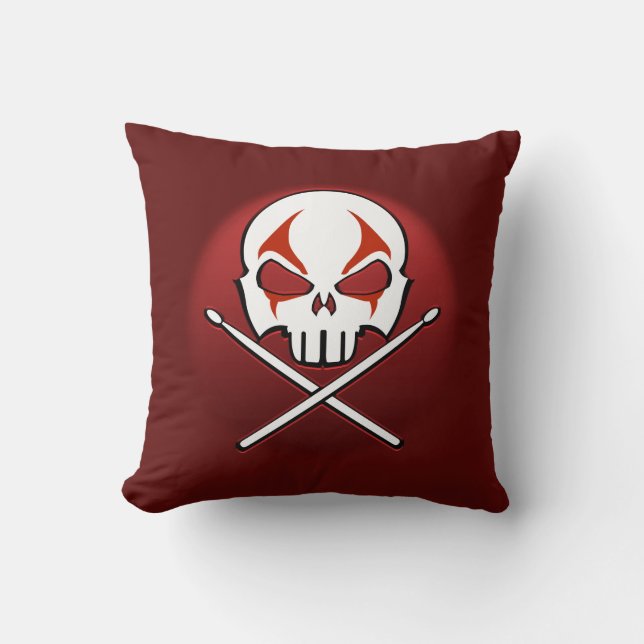 Heavy Metal Pillows Rock & Roll Drummer Pillows (Front)