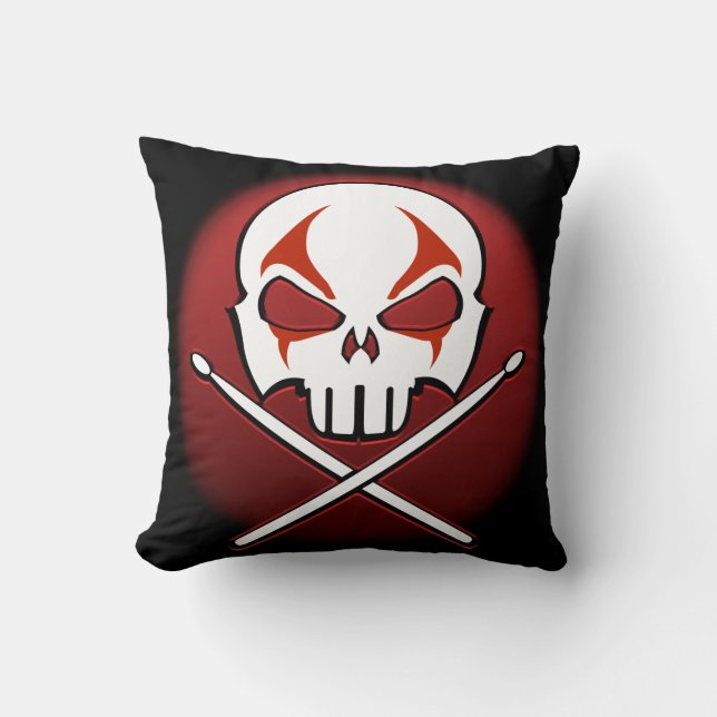 Heavy Metal Pillows Rock & Roll Drummer Pillows (Front)