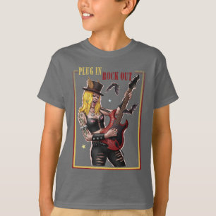 Heavy Metal – Plug In. Rock Out. T-Shirt