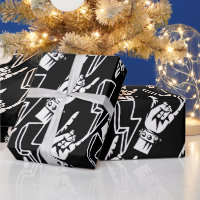Heavy metal, punk and rock music Wrapping Paper