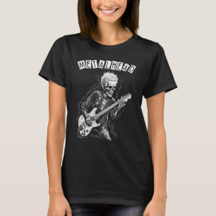 Heavy Metal Punk Rock N Roll Skeleton Guitarist Me T-Shirt