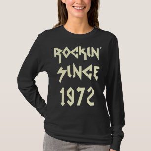 Heavy Metal Rock Music Fan Rockin' Since 1972 50th T-Shirt