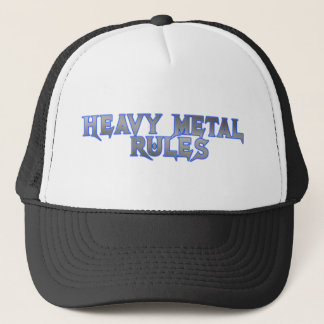 HEAVY METAL RULES TRUCKER HAT
