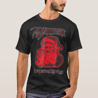 Heavy Metal Santa Claus Christmas  Rock Roll  T-Shirt
