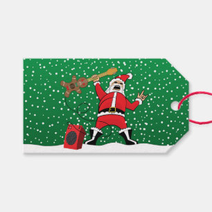 Heavy Metal Santa Gift Tags