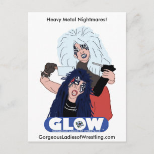 Heavy Metal Sisters Post Car Postcard