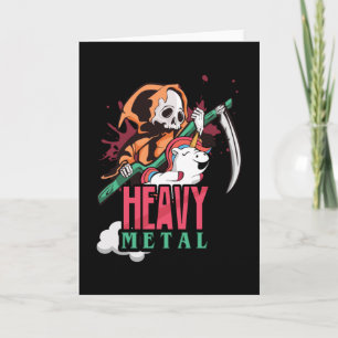 Heavy Metal Skeleton Card