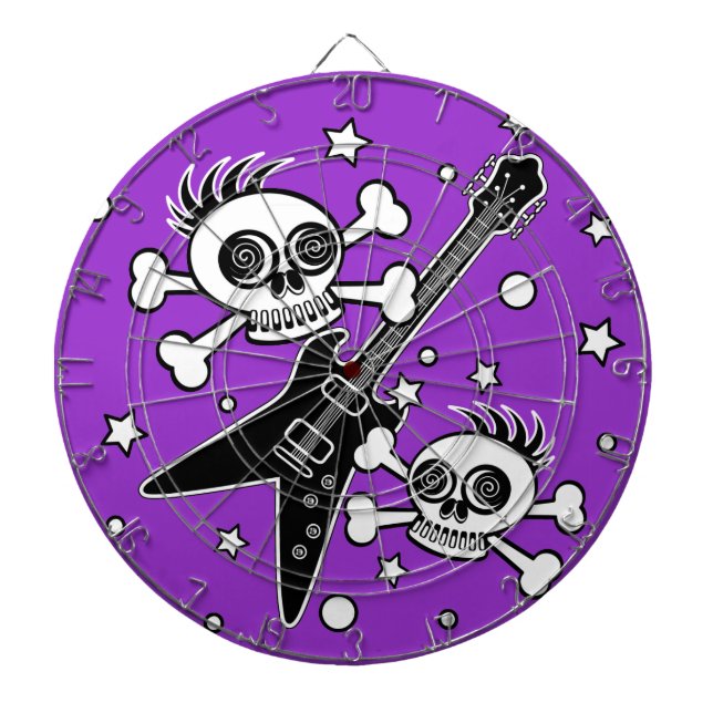 Heavy Metal Skulls Dartboard (Front)