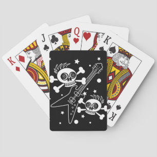 Heavy Metal Skulls Playing Cards