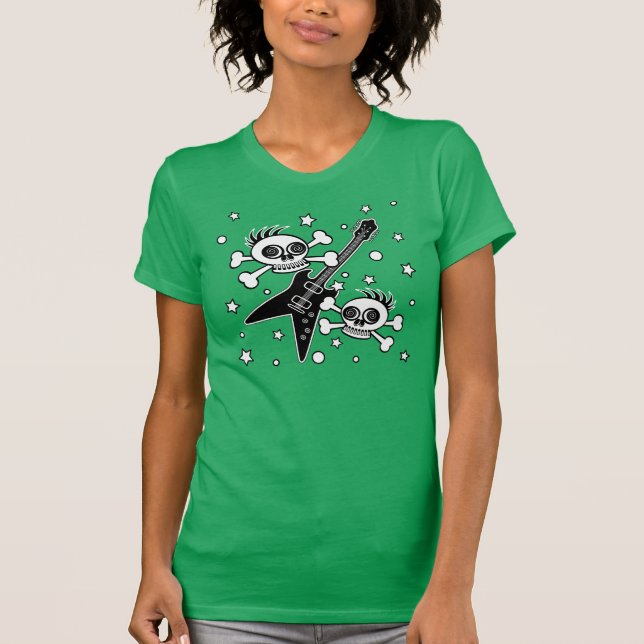 Heavy Metal Skulls T-Shirt (Front)