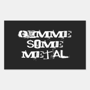 heavy metal sticker