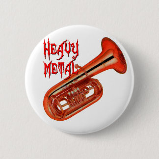 Heavy Metal Tuba 6 Cm Round Badge