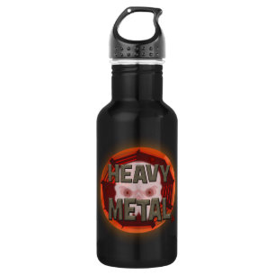 Heavy Metal with Scull 532 Ml Water Bottle