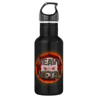 Heavy Metal with Scull 532 Ml Water Bottle