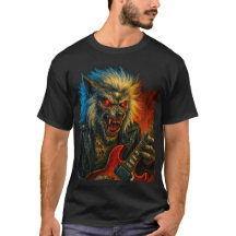 Heavy-Metal Wolve playing Guitar