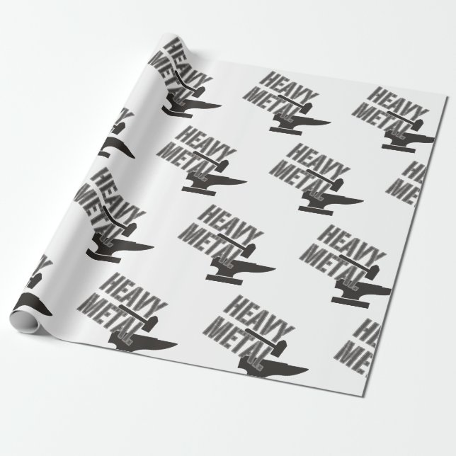 Heavy Metal Wrapping Paper (Unrolled)