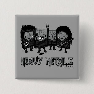 Heavy Metals 15 Cm Square Badge