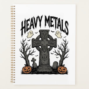 Heavy Metals Halloween Graveyard Vector Design_1 Planner