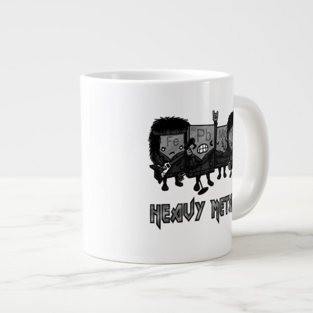 Heavy Metals Large Coffee Mug (Front Right)