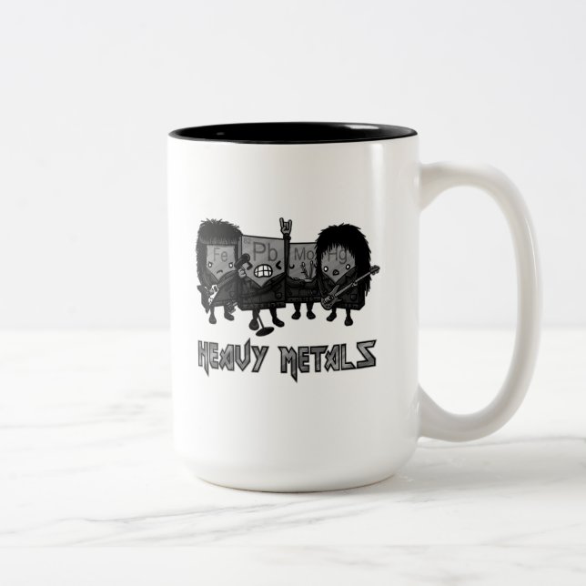 Heavy Metals Two-Tone Coffee Mug (Right)