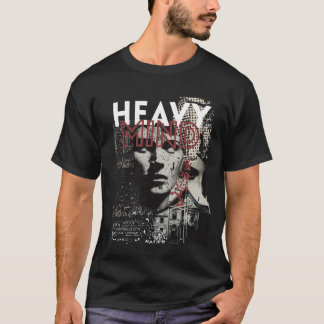 Heavy Mind Aesthetic Streetwear | Grunge Graphic  T-Shirt