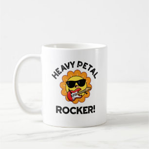 Heavy Petal Rocker Funny Flower Pun  Coffee Mug