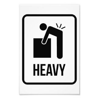 Heavy  photo print