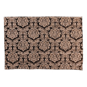 Heavy purple brocade, abstract background. pillowcase