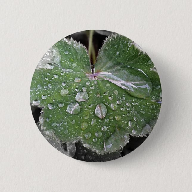 heavy rain 6 cm round badge (Front)