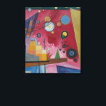 Heavy Red by Wassily Kandinsky Canvas Print<br><div class="desc">Heavy Red by Wassily Kandinsky,  1924. A vintage fine art abstract painting featuring shades of bold red colours creating a sense of intensity and energy. Included among the colour are classic geometric shapes common in Kandinsky's artworks.</div>