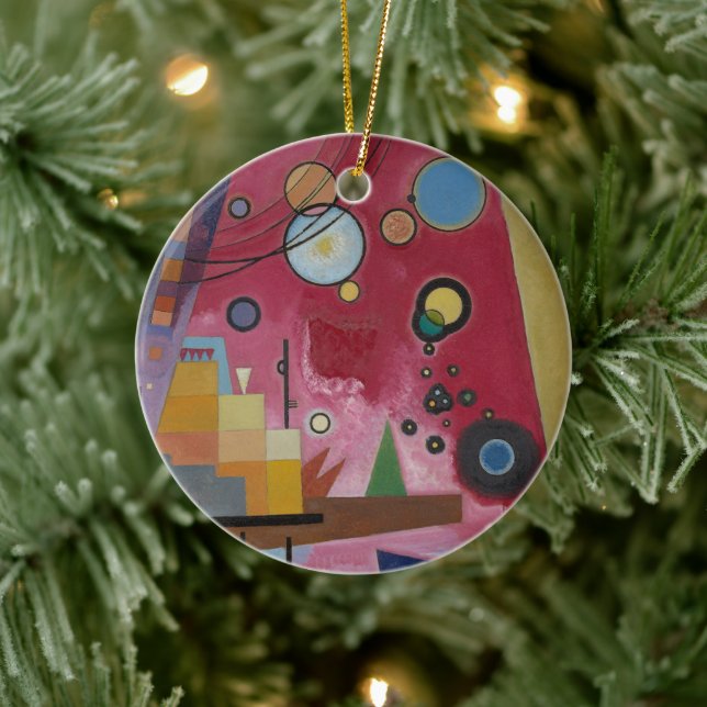 Heavy Red by Wassily Kandinsky Ceramic Tree Decoration (Tree)