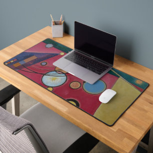 Heavy Red by Wassily Kandinsky Desk Mat