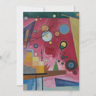 Heavy Red by Wassily Kandinsky Invitation