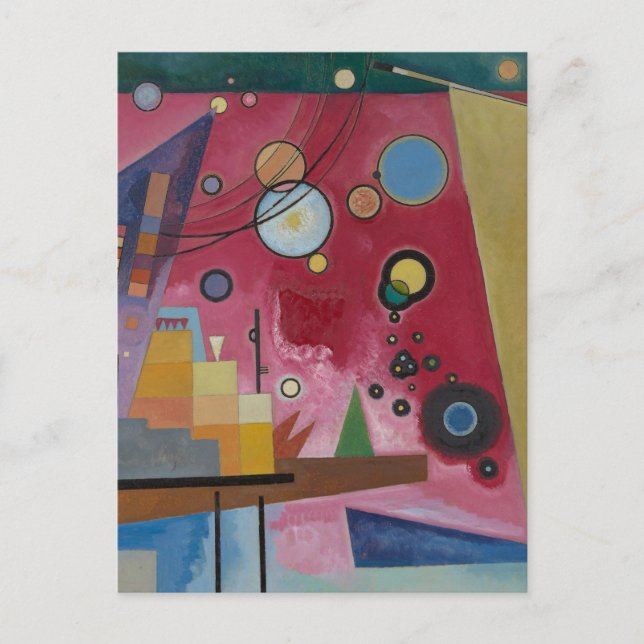 Heavy Red by Wassily Kandinsky Postcard (Front)