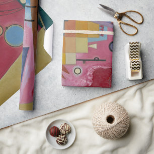 Heavy Red by Wassily Kandinsky Wrapping Paper