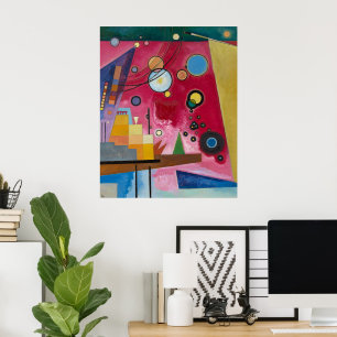 Heavy Red Kandinsky Poster