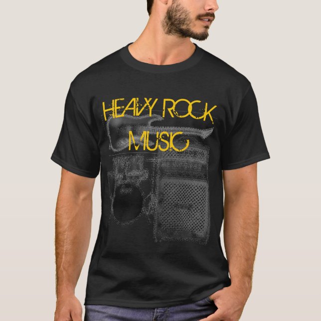 Heavy Rock Music T Shirt (Front)